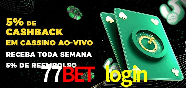 Promoções do cassino ao Vivo 77bet login